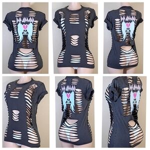 Def Leppard Custom Distressed Tshirt